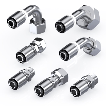 Trale · DICSA Fitinguri de sertizare inox dintr-o singură piesă pentru furtun R7/R8 seria One-Piece R7/R8