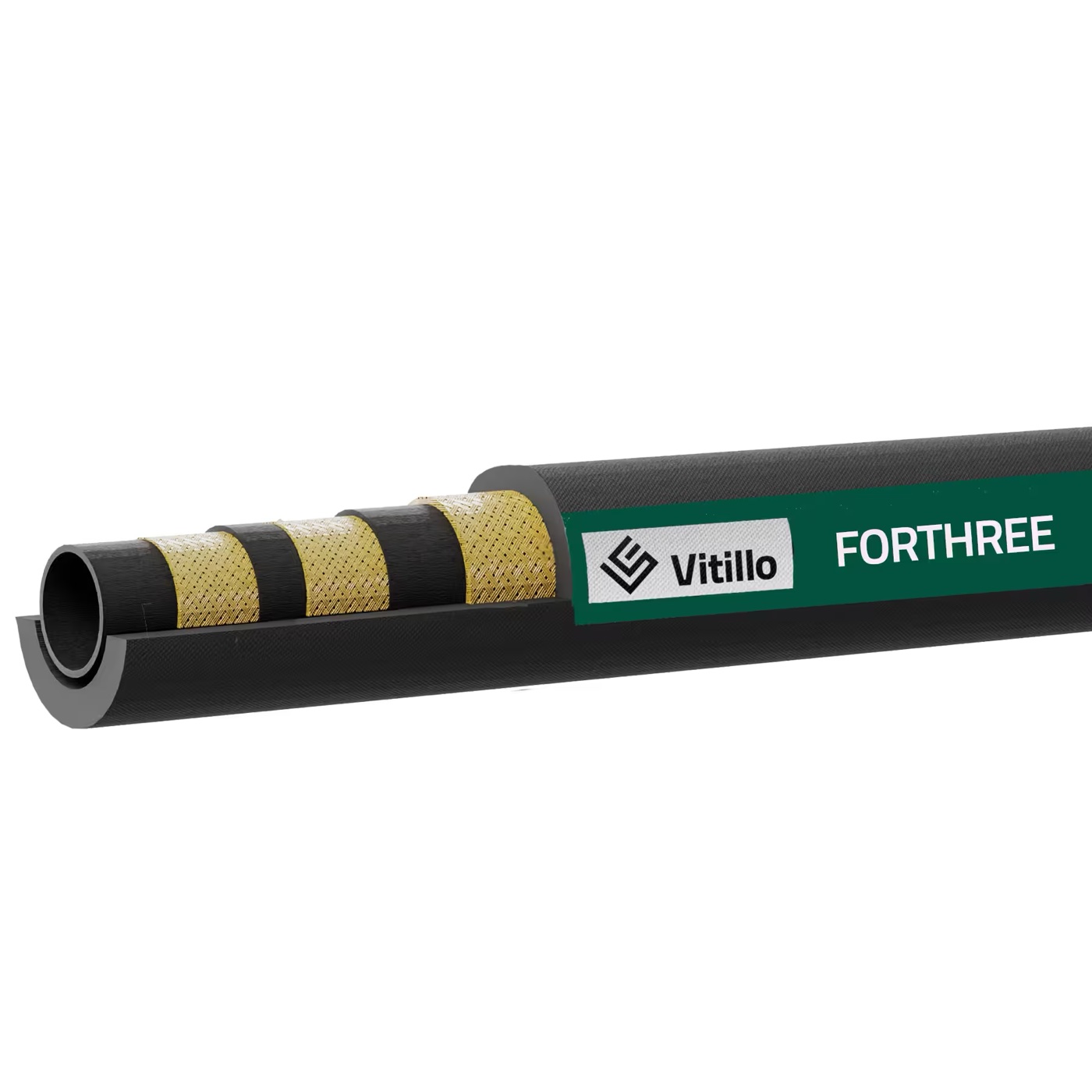 Vitillo Furtun cu trei împletituri, rază redusă seria FORTHREE